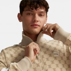 Ανδρικά Puma T7 Aop Ανδρική Ζακέτα Light Sand-AOP -Μπουφάν Εκπτώσεις puma t7 track jacket aop 2