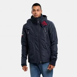 Ανδρικά Superdry Mountain Windcheater Ανδρικό Μπουφάν NORDIC CHROME NAVY