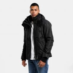 Ανδρικά Superdry Mountain Windcheater Ανδρικό Μπουφάν BLACK -Μπουφάν Εκπτώσεις superdry mountain windcheater mpoufan andriko 8