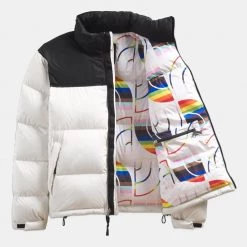 Ανδρικά THE NORTH FACE 1996 Retro Nuptse Pride Ανδρικό Μπουφάν WHITE -Μπουφάν Εκπτώσεις the north face m nuptse pride jkt gardenia white 5