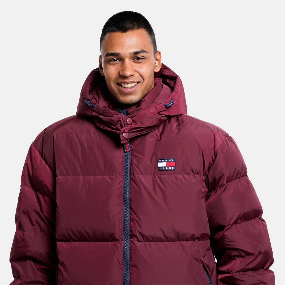 Ανδρικά Tommy Jeans Alaska Ανδρικό Puffer Μπουφάν Deep Rouge 6 Ανδρικά Tommy Jeans Alaska Ανδρικό Puffer Μπουφάν Deep Rouge - Image 4