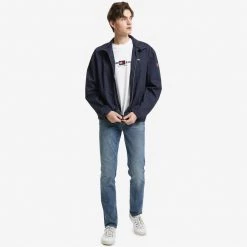Ανδρικά Tommy Jeans Modern Harrington Ανδρικό Μπουφάν TWILIGHT NAVY 11 Ανδρικά Tommy Jeans Modern Harrington Ανδρικό Μπουφάν TWILIGHT NAVY -Μπουφάν Εκπτώσεις tommy jeans tjm modern harrington jacket 4