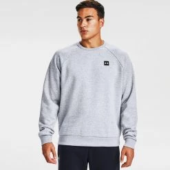 Ανδρικά Under Armour Rival Fleece Ανδρική Μπλούζα Φούτερ Mod Gray Light Heather//Onyx White