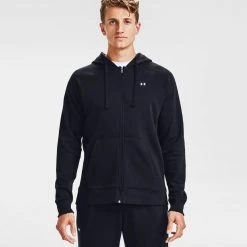 Ανδρικά Under Armour Men's Rival Fleece Full Zip Hoodie Black//Onyx White