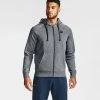 Ανδρικά Under Armour Rival Fleece Ανδρική Ζακέτα Pitch Gray Light Heather//Onyx White -Μπουφάν Εκπτώσεις under armour rival fleece fz hoodie 3