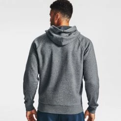 Ανδρικά Under Armour Rival Fleece Ανδρική Ζακέτα Pitch Gray Light Heather//Onyx White 8 Ανδρικά Under Armour Rival Fleece Ανδρική Ζακέτα Pitch Gray Light Heather//Onyx White -Μπουφάν Εκπτώσεις under armour rival fleece fz hoodie 5
