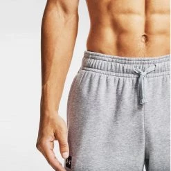 Ανδρικά Under Armour Rival Ανδρικό Παντελόνι Φόρμας Mod Gray Light Heather//Onyx White -Μπουφάν Εκπτώσεις under armour rival fleece joggers 14