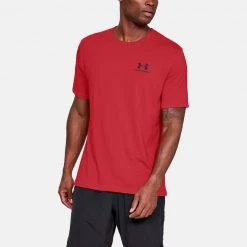 Ανδρικά Under Armour Sportstyle Left Chest Ανδρικό T-shirt Red//Black