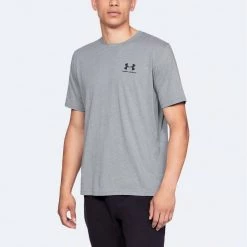 Ανδρικά Under Armour Ανδρικό T-Shirt Steel Light Heather/Black